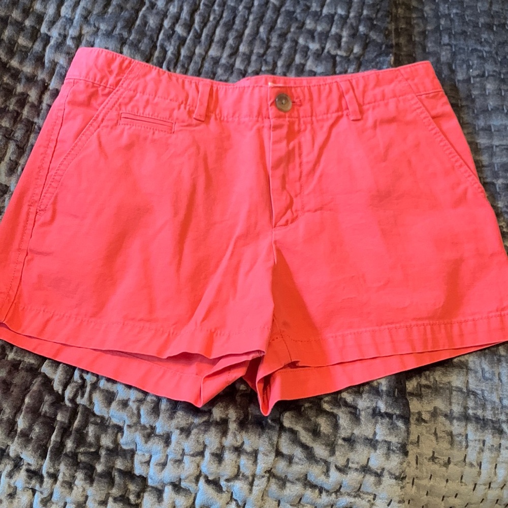 Hot pink Gap chino shorts